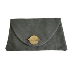 Amani Peace Gray Clutch Handbag Handmade by Women of Amani Ya Juu in Kenya